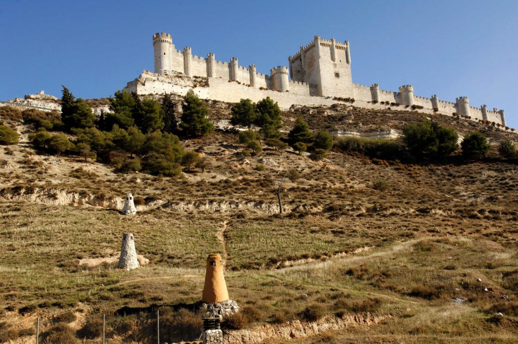 Castillo de Peñafiel en autocaravana